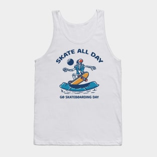 skate all day Tank Top